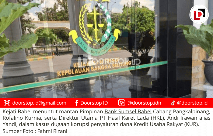 Jaksa Tuntut Eks Pimpinan Bank Sumsel Babel 7,5 Tahun Penjara dalam Kasus Korupsi Dana KUR Rp 20,2 Miliar