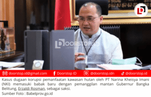 Eks Gubernur Babel, Erzaldi Rosman, Dipanggil Jadi Saksi Kasus Korupsi PT NKI