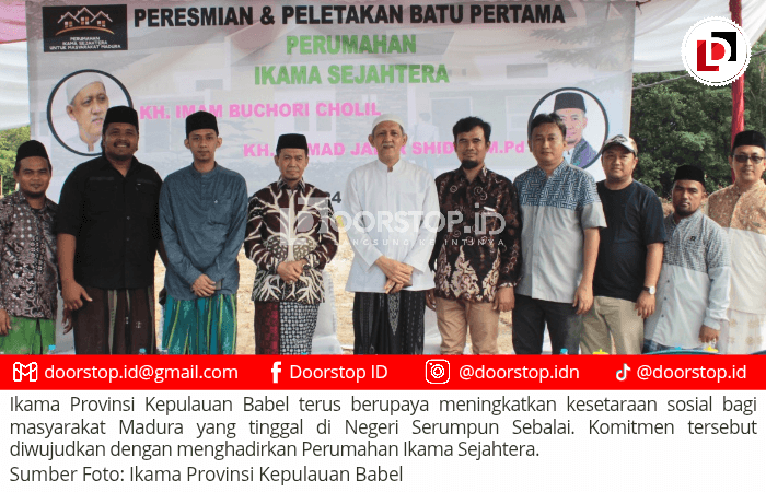 Tingkatkan Kesetaraan Sosial Masyarakat Madura di Negeri Serumpun Sebalai, Ikama Babel Hadirkan Perumahan Ikama Sejahtera