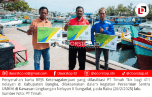Kolaborasi PT Timah dan BPJS Ketenagakerjaan Lindungi 411 Nelayan Bangka