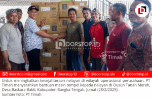 Dukung Produktivitas Nelayan, PT Timah Serahkan 10 Unit Mesin Tempel di Bangka Tengah