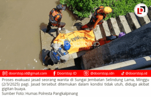 Jasad Wanita yang Ditemukan di Sungai Selindung, Diduga Korban Serangan Buaya