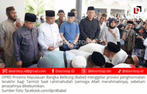 DPRD Babel Beri Penghormatan Terakhir Sebelum Tarmizi Saat Dikebumikan