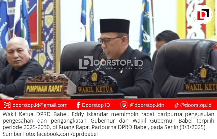 DPRD Babel Gelar Rapat Paripurna Pengesahan Gubernur dan Wakil Gubernur Terpilih