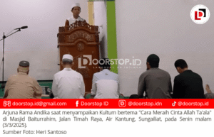 Arjuna Rama Andika Ajak Jemaah Masjid Baiturrahim Sungailiat Raih Cinta Allah SWT