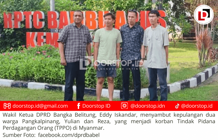 Eddy Iskandar Sambut Korban TPPO Asal Babel yang Berhasil Dipulangkan