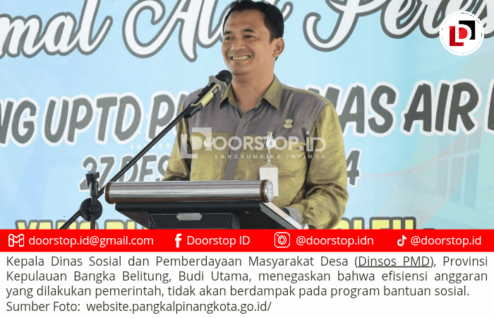 Dinsos PMD Babel Pastikan Efisiensi Anggaran Tak Ganggu Bantuan Sosial