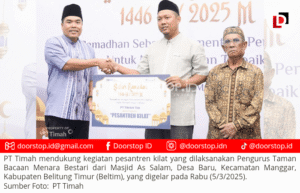 PT Timah Beri Bantuan Pesantren Kilat di Taman Bacaan Menara Bestari Belitung Timur