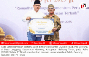Berkah Ramadan: PT Timah Beri Bantuan untuk Musala Al Falah Belitung Timur