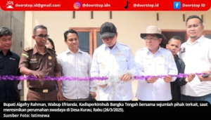 Pemkab Bangka Tengah Resmikan 119 Perumahan Swadaya dan Relokasi di Kurau, Bupati: Akan Ada 70 Unit Rumah Tambahan Lagi