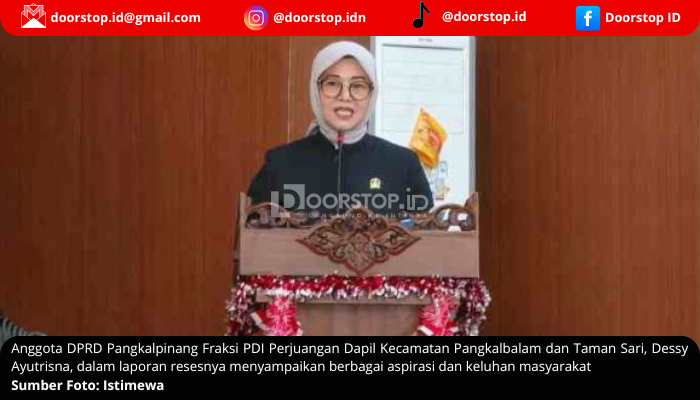 Penyampaian Laporan Hasil Reses Anggota DPRD Kota Pangkalpinang: Dessy Ayutrisna Soroti Soal Kebutuhan Dasar Masyarakat