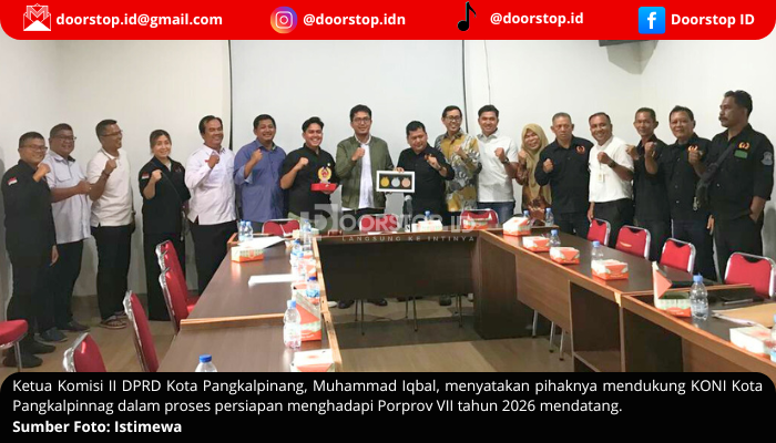 DPRD Kota Pangkalpinang Dukung Persiapan KONI Menuju Porprov VII 2026