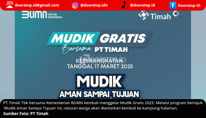 Mudik Gratis 2025: PT Timah Fasilitasi Ratusan Warga yang Ingin Pulang ke Kampung Halaman