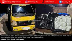 Polda Babel Tetapkan 14 Tersangka dalam Kasus Penyelundupan Pasir Timah di Belitung