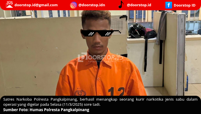 Kurir Sabu di Pangkalpinang Ditangkap, Polisi Amankan 17 Paket Narkoba