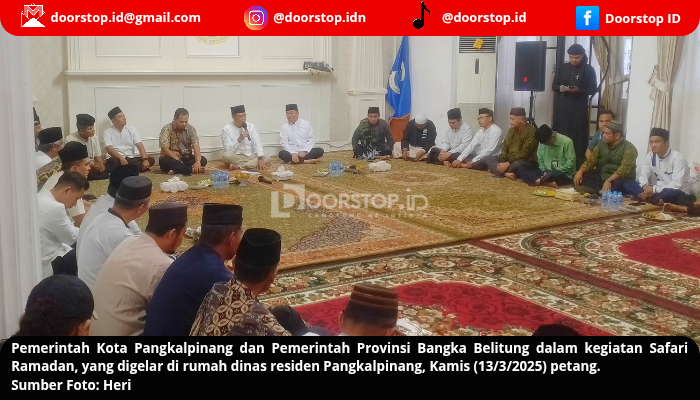 Safari Ramadan: Pj Wali Kota Pangkalpinang dan Pj Gubernur Perkuat Silaturahmi serta Berbagi Santunan