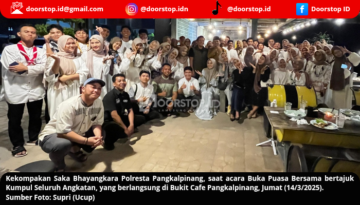 Pererat Silaturahmi, Saka Bhayangkara Polresta Pangkalpinang Gelar Buka Puasa Bersama