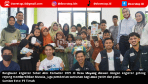 Sobat Aksi Ramadan 2025 PT Timah dan Kementerian BUMN, Beri Santunan Anak Yatim Piatu di Musala Al Muktibin Bangka Barat