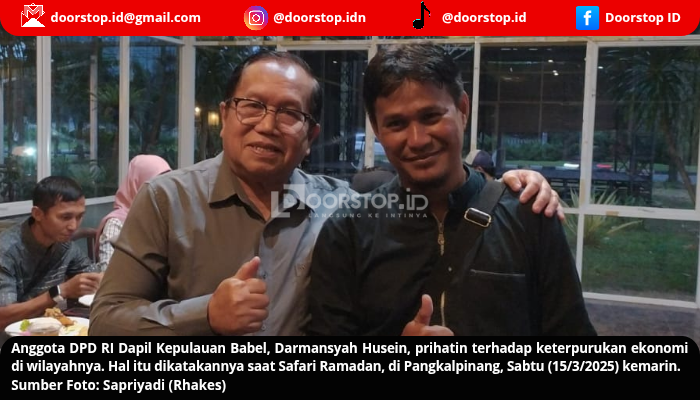 Ekonomi Kepulauan Babel Terpuruk, Darmansyah Husein Prihatin: Minta Pemerintah Pusat Lakukan Langkah Konkret