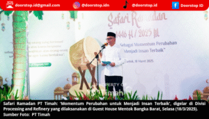 Safari Ramadan PT Timah Berlanjut di Bangka Barat, Silaturahmi dan Berikan Santunan Bagi Masyarakat