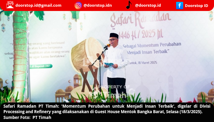 Safari Ramadan PT Timah Berlanjut di Bangka Barat, Silaturahmi dan Berikan Santunan Bagi Masyarakat
