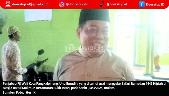 Pesan Ramadan Pj Wali Kota Pangkalpinang: Kejujuran dan Kesabaran Pilar Kemajuan Daerah