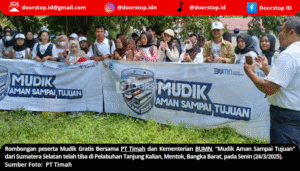 Rombongan Mudik Gratis PT Timah Tiba di Bangka Barat, Mahasiswa Ungkap Kebahagiaan