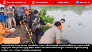 Mayat Ditemukan Mengapung di Sungai Rangkui, Polisi Lakukan Penyelidikan