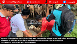 Diduga Korupsi Bantuan Kambing, PJ Kades Pulau Maria Dilaporkan ke Kejaksaan Negeri Kisaran