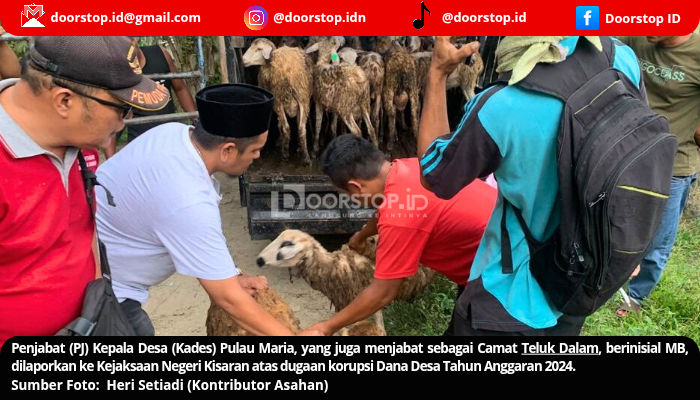 Diduga Korupsi Bantuan Kambing, PJ Kades Pulau Maria Dilaporkan ke Kejaksaan Negeri Kisaran