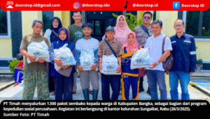 PT Timah Tebar 1.500 Paket Sembako untuk Masyarakat Bangka di Penghujung Ramadan