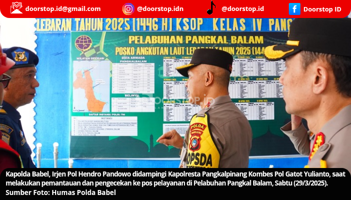 Lonjakan Penumpang di Pelabuhan Tanjung Kalian Naik Signifikan, Polda Babel Lakukan Upaya Pengamanan