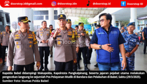 Kapolda Babel Tinjau Pos Pelayanan Mudik, Pastikan Keamanan dan Kelancaran Arus Lebaran