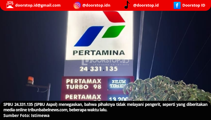 Bantah Layani Pengerit, Pengawas SPBU Aspol: Kami akan Bersurat ke Dewan Pers