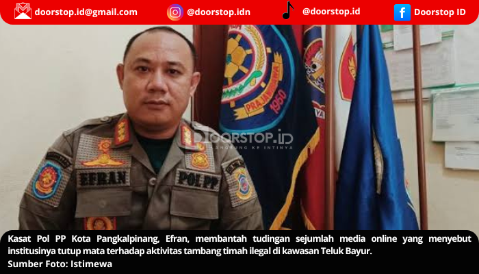Disebut Tutup Mata Soal Tambang Ilegal Teluk Bayur, Kasat Pol PP Pangkalpinang: Sudah Dua Kali Kami Tertibkan