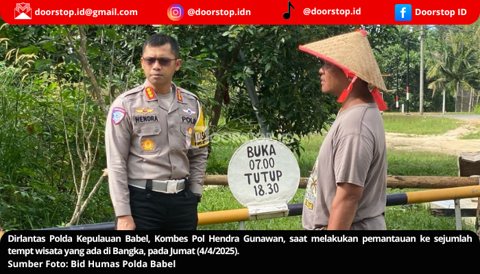 Pantau Tempat Wisata di Bangka, Dirlantas Polda Babel: Jadikan Keselamatan Prioritas Utama