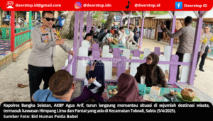 Kapolres Bangka Selatan Turun Langsung, Pastikan Wisatawan Nyaman dan Aman Berlibur