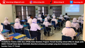 Bakal Ditutup Pekan Depan, Ratusan Pelajar Daftar PPDB Kelas Beasiswa PBS PT Timah di SMAN 1 Pemali