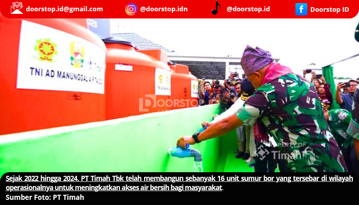 PT Timah Bangun 16 Sumur Bor untuk Tingkatkan Akses Air Bersih di Wilayah Operasional