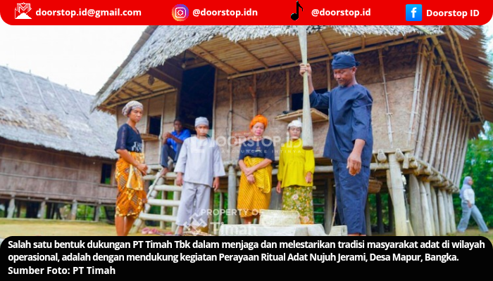 PT Timah Dukung Ritual Nujuh Jerami, Adat Mapur Jadi Daya Tarik Wisata Budaya