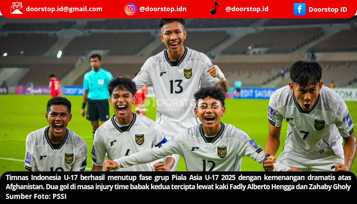 Indonesia U-17 Lolos Fase Grup dengan Sempurna, Afghanistan Tumbang 2-0