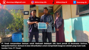 Tingkatkan Sarpras Pendidikan, PT Timah Serahkan Bantuan untuk Madrasah Ibtidaiyah Darul Jannah Karimun