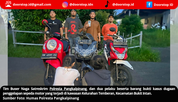 Polresta Pangkalpinang Bekuk Pelaku Penggelapan Motor, Terungkap Sudah Berulang Kali Beraksi