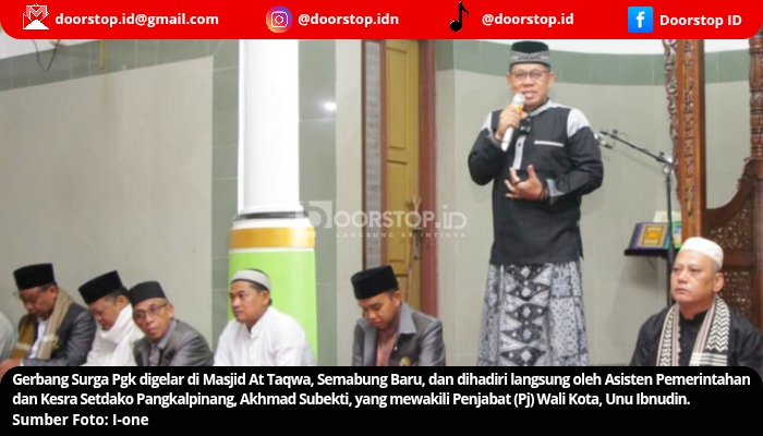 Semarakkan Subuh Keliling, Pemkot Pangkalpinang Gaungkan Semangat Gerbang Surga Pgk di Masjid At Taqwa
