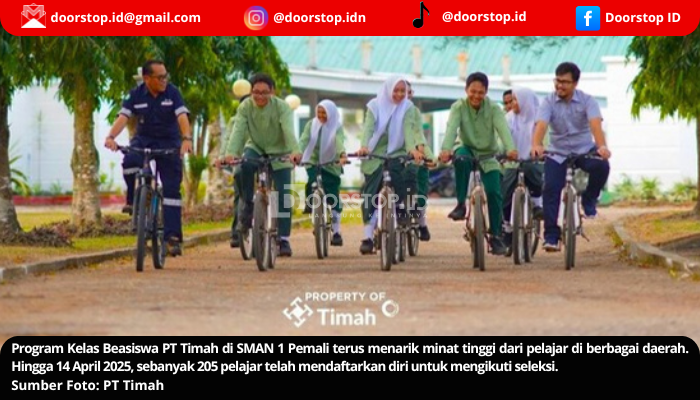 Ratusan Pelajar Daftar Kelas Beasiswa PT Timah di SMAN 1 Pemali, Seleksi Ditutup 17 April