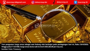 Harga Emas Kembali Meroket, Ketegangan Tarif AS Dorong Permintaan Safe Haven