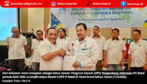 Terpilih Jadi Ketua DPD PI Babel 2025-2030, Dori Setiawan Dorong Percepatan Perumahan Babel
