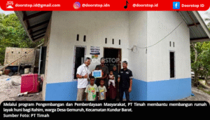PT Timah Bangun Rumah Layak Huni bagi Warga Desa Gemuruh