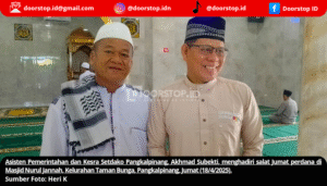 Salat Jumat Perdana di Masjid Nurul Jannah: Subekti Ajak Warga Makmurkan Masjid