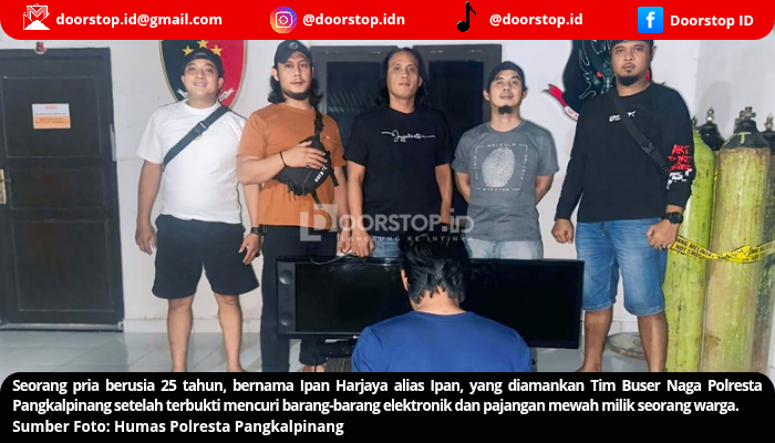 Tim Buser Naga Tangkap Pelaku Pencurian di Tanjung Bunga, Dua TV dan Pajangan Samurai Raib Dijual Murah